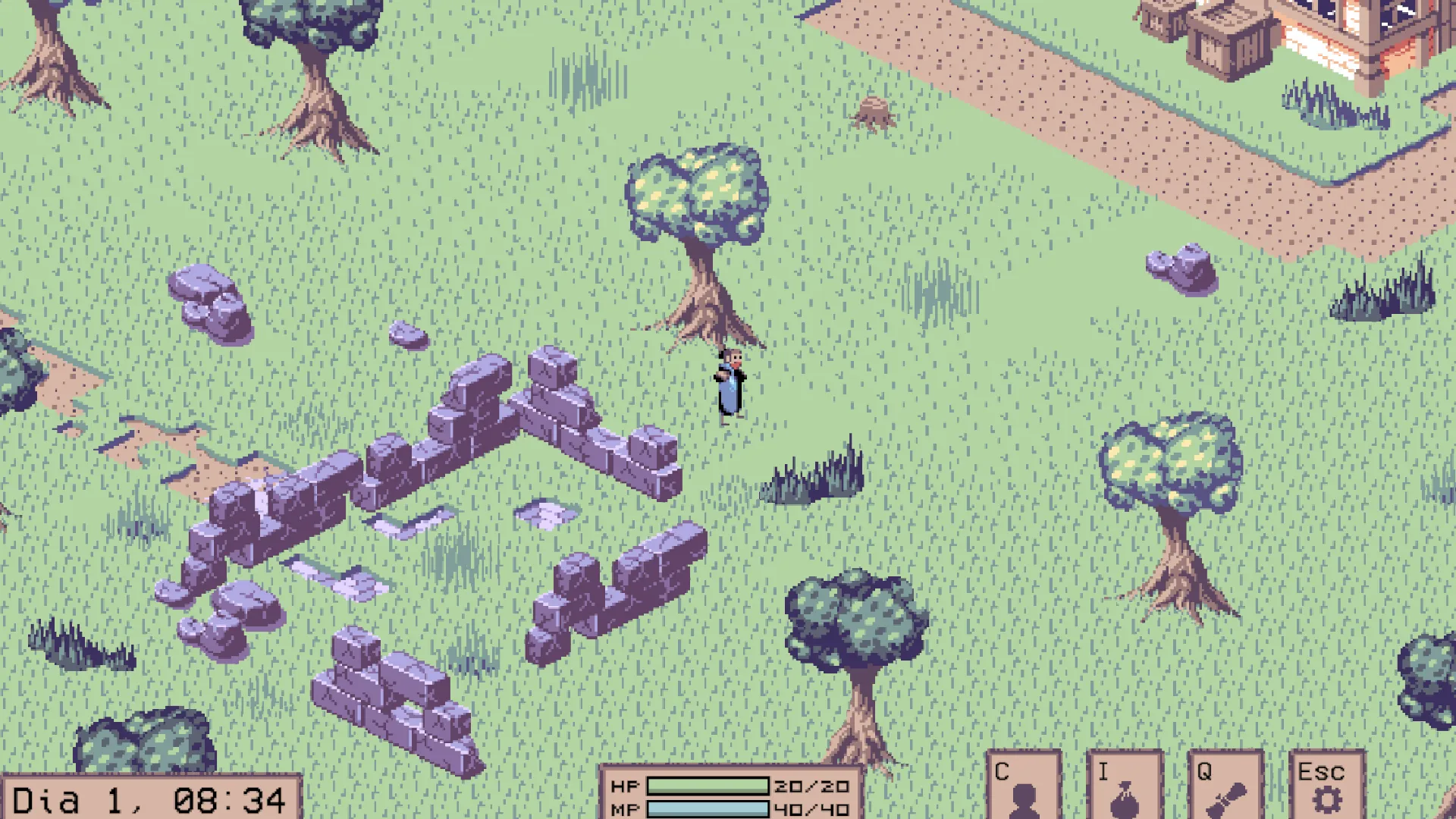 Sea of Intrigue gameplay screenshot showing isometric tactical combat in Lylem